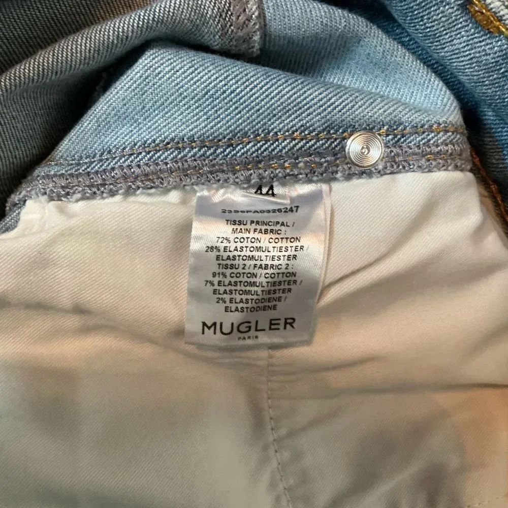 MUGLER BI MATERIAL SPIRAL JEANS! NWT! SZ 44/8 - Picture 7 of 12